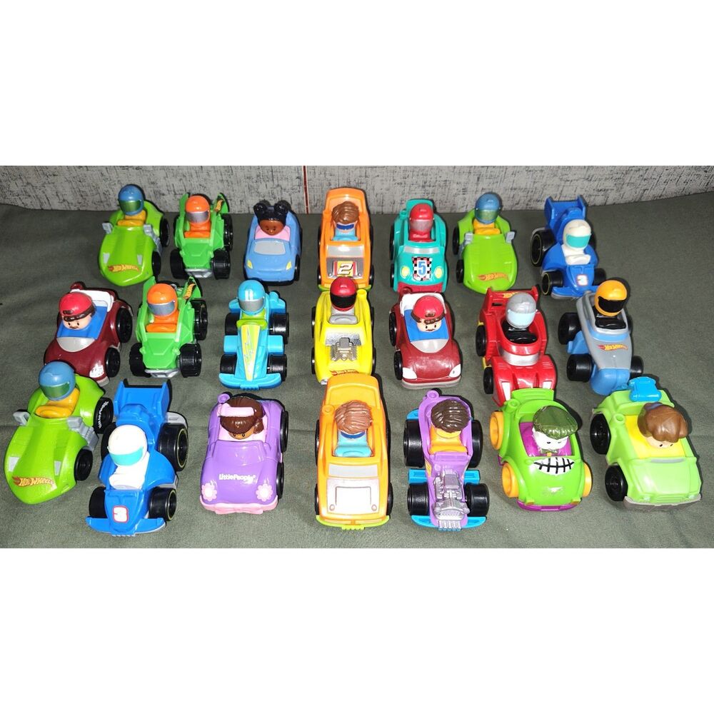 Fisher-Price Little Wheelies Lot of 21 Vehicles